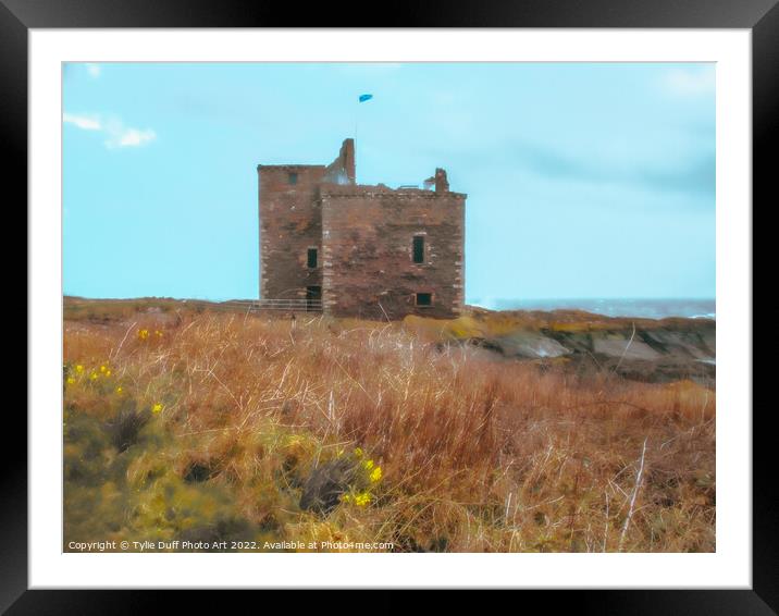 Portencross Castle On The Clyde Framed Mounted Print by Tylie Duff Photo Art