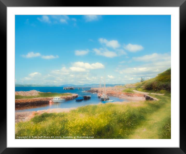 Lazy Summer Day At Portencross Framed Mounted Print by Tylie Duff Photo Art