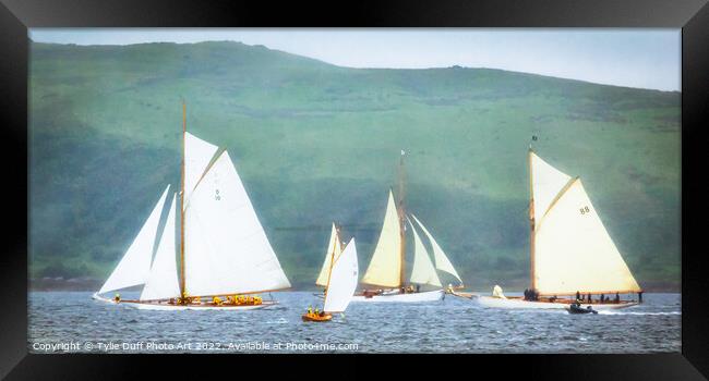 Fife Yachts On The Clyde Framed Print by Tylie Duff Photo Art