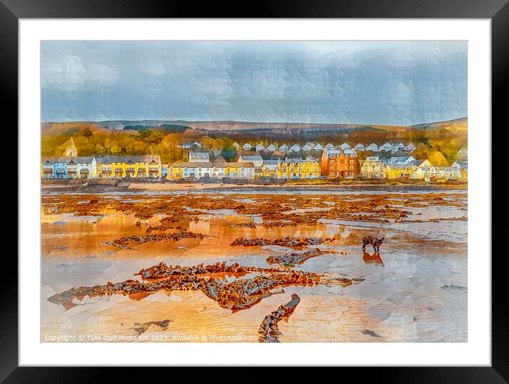 Spring Tide At Fairlie Beach Framed Mounted Print by Tylie Duff Photo Art