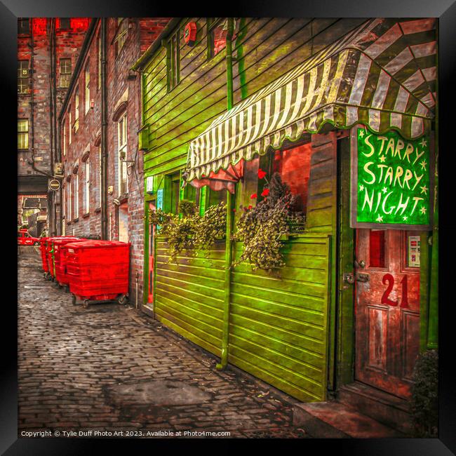 Boho Glasgow-Dowanside Lane  Framed Print by Tylie Duff Photo Art