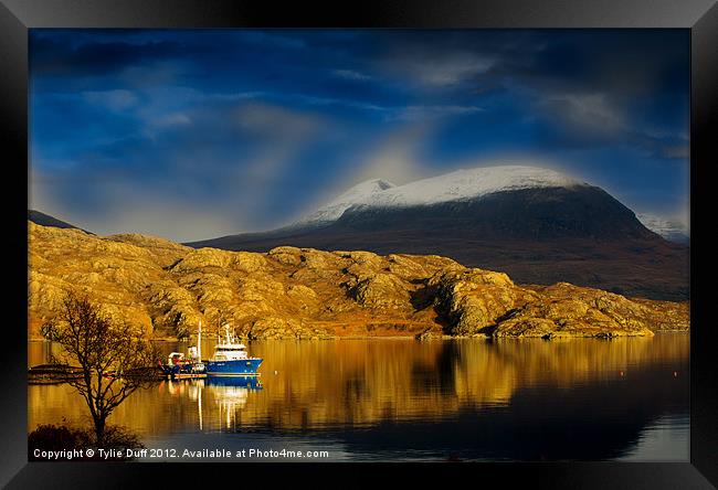 Loch Shieldaig in the Highlands ofScotland Framed Print by Tylie Duff Photo Art