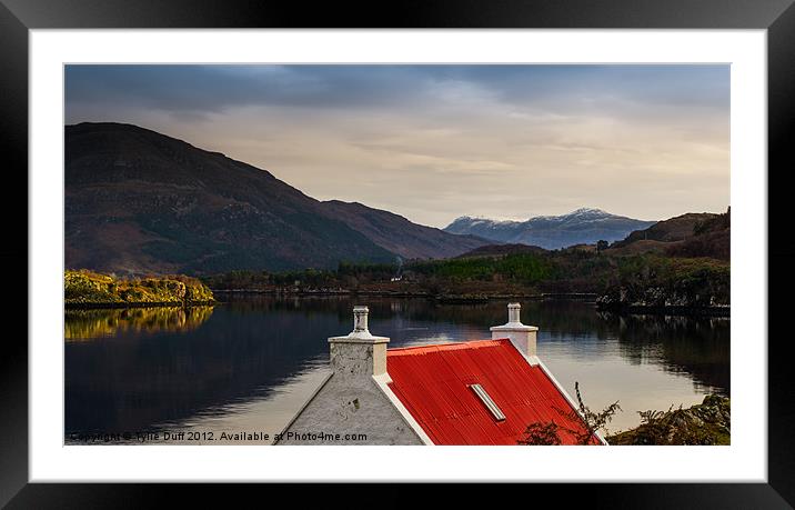 Red Roof at Shieldaig Framed Mounted Print by Tylie Duff Photo Art
