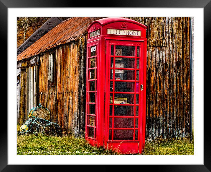 Red Phone Box Framed Mounted Print by Tylie Duff Photo Art