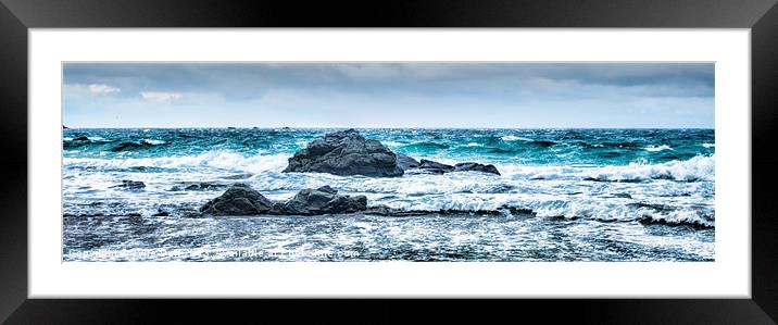 Breakers on Durness Beach, Sutherland Framed Mounted Print by Tylie Duff Photo Art