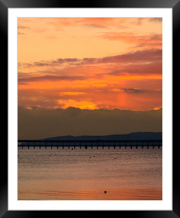 Majestic Scottish Sunset Framed Mounted Print by Tylie Duff Photo Art