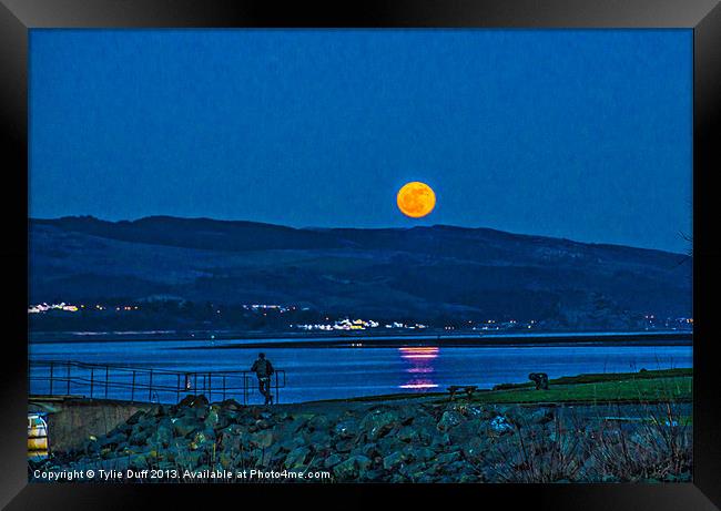 Harvest Moon Rising Framed Print by Tylie Duff Photo Art