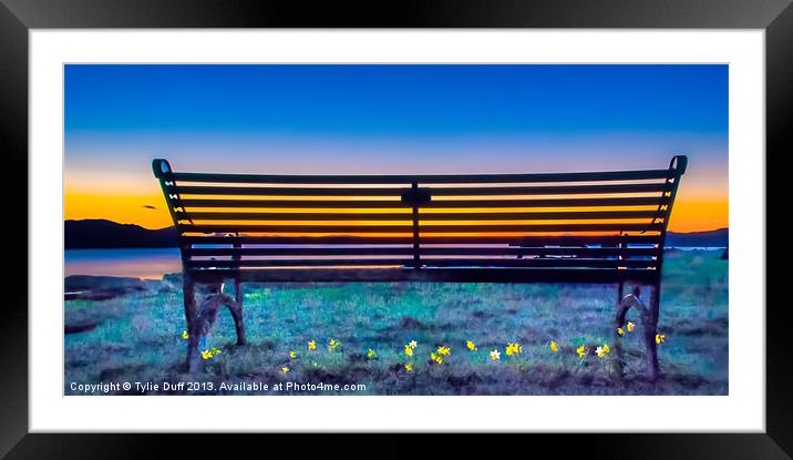 View from the Bench Framed Mounted Print by Tylie Duff Photo Art