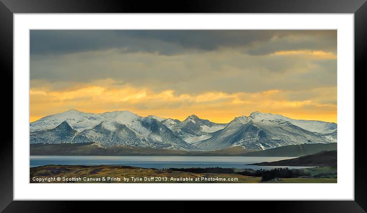 The Mountains of Arran Framed Mounted Print by Tylie Duff Photo Art