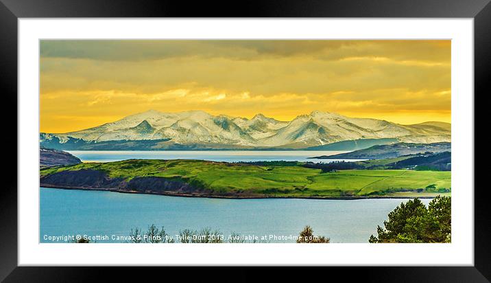 Goatfell on Arran from Largs Framed Mounted Print by Tylie Duff Photo Art