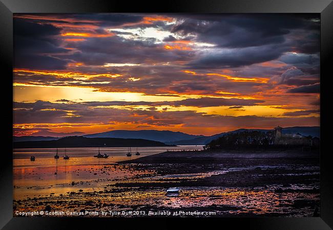Sunset at Fairlie on the Clyde Framed Print by Tylie Duff Photo Art