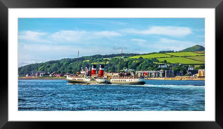 Paddle Steamer The Waverley Framed Mounted Print by Tylie Duff Photo Art
