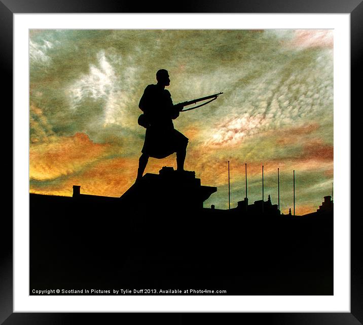 Highland Warrior at Stirling Castle Framed Mounted Print by Tylie Duff Photo Art