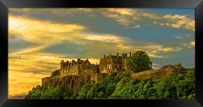 Stirling Castle at Dusk Framed Print by Tylie Duff Photo Art