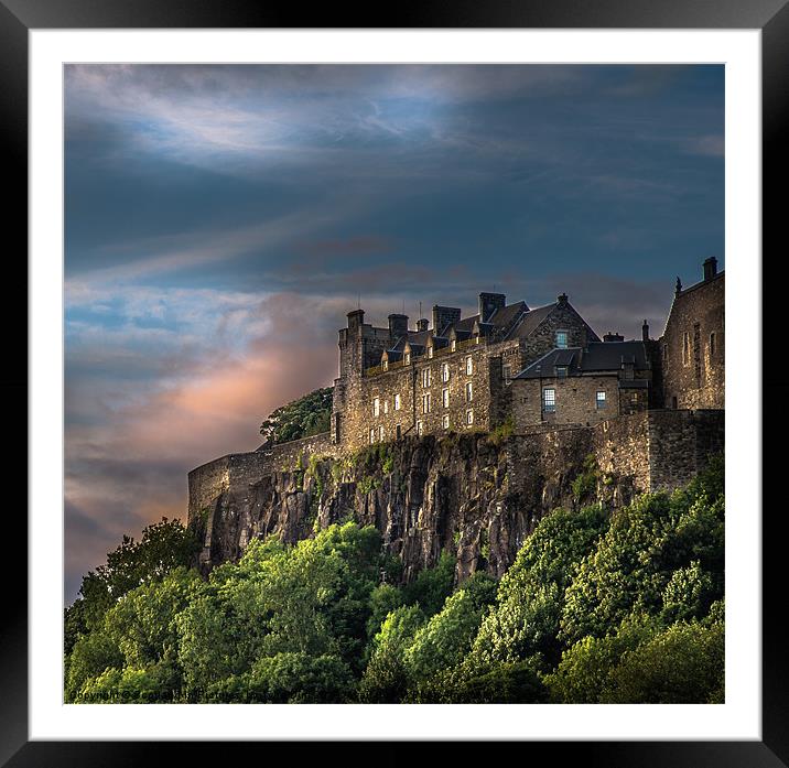 Storm Clouds over Stirling Castle Framed Mounted Print by Tylie Duff Photo Art