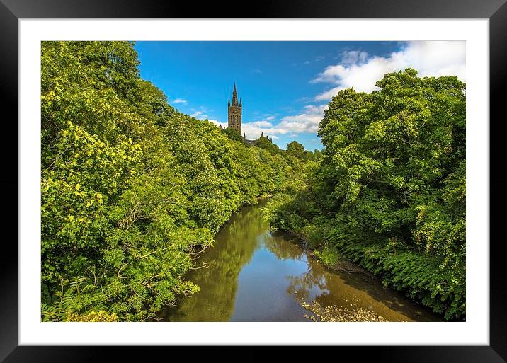 Glasgow University from Sauchiehall Street Framed Mounted Print by Tylie Duff Photo Art