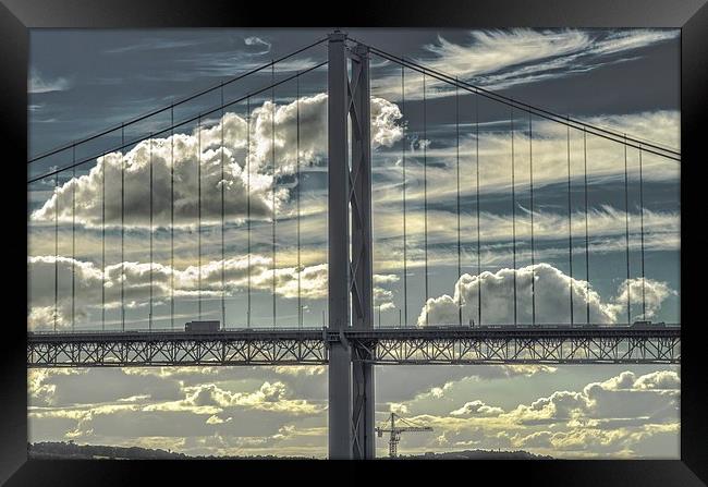 Forth Road Bridge Scotland Framed Print by Tylie Duff Photo Art