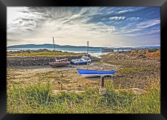 Harbour at Portencross Framed Print by Tylie Duff Photo Art
