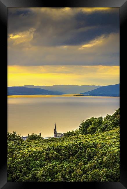 Kyles of Bute from Largs Framed Print by Tylie Duff Photo Art