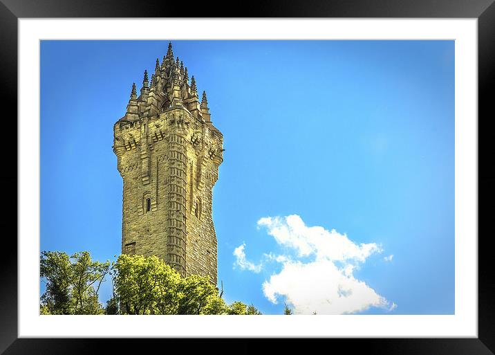 National Wallace Monument Stirling Framed Mounted Print by Tylie Duff Photo Art