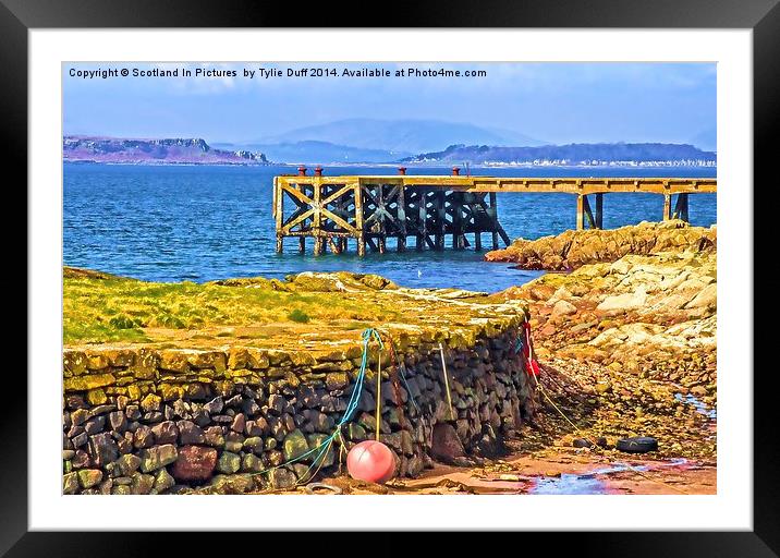 Portencross Harbour on the Clyde Framed Mounted Print by Tylie Duff Photo Art