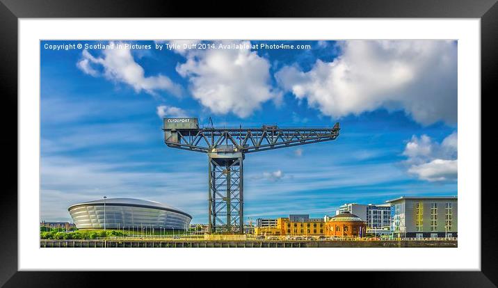 Finnieston Crane by Hydro Glasgow Framed Mounted Print by Tylie Duff Photo Art
