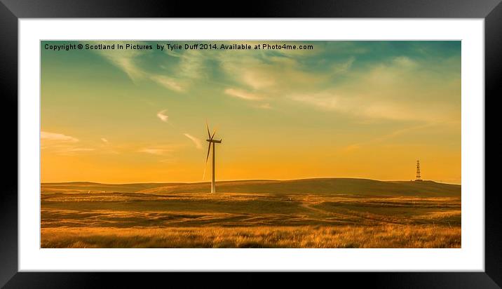 Turbine at Whitelee Wind Farm Framed Mounted Print by Tylie Duff Photo Art