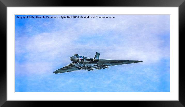   Avro Vulcan XH558 Framed Mounted Print by Tylie Duff Photo Art