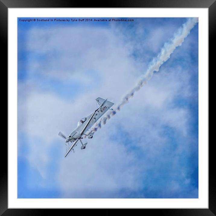  Aerobatics at the Scottish Airshow Framed Mounted Print by Tylie Duff Photo Art