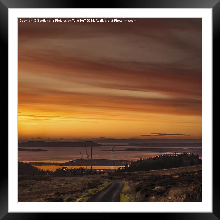  Clydeport Terminal from Fairlie Moor Framed Mounted Print by Tylie Duff Photo Art