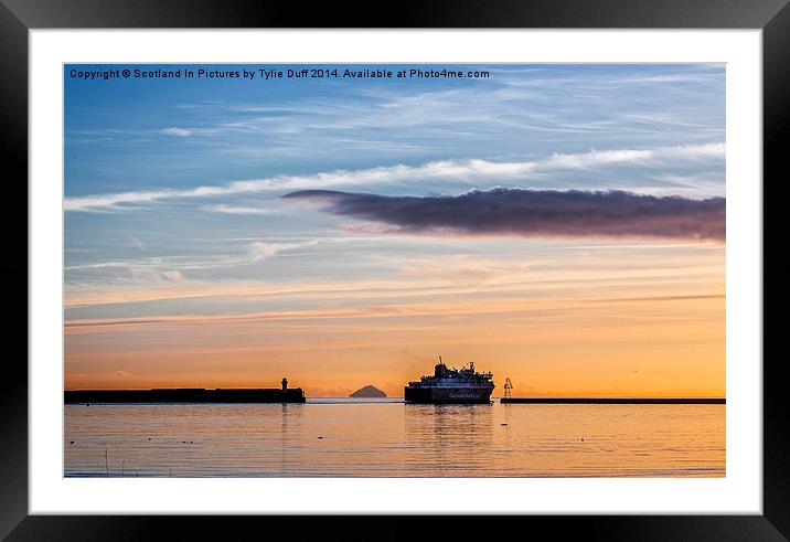  Last Ferry to Arran Framed Mounted Print by Tylie Duff Photo Art