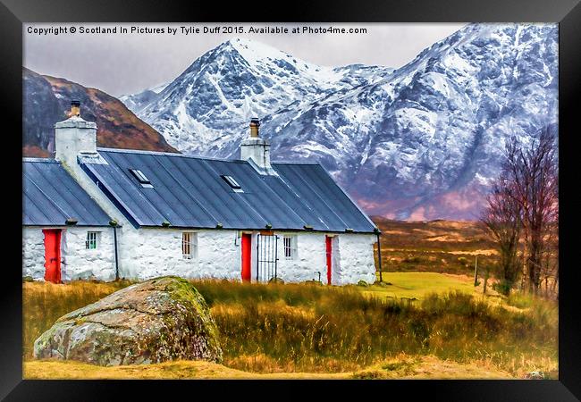  Black Rock Cottage by Buchaille Etive Mor Framed Print by Tylie Duff Photo Art
