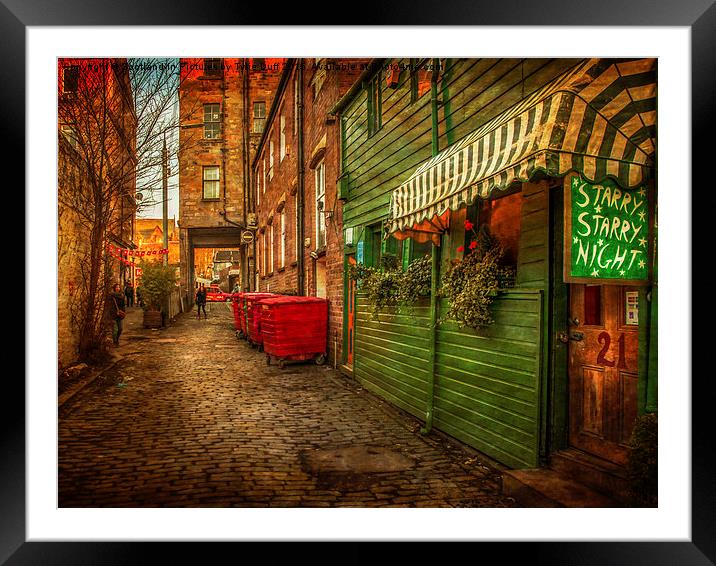 Ruthven Lane Glasgow Framed Mounted Print by Tylie Duff Photo Art