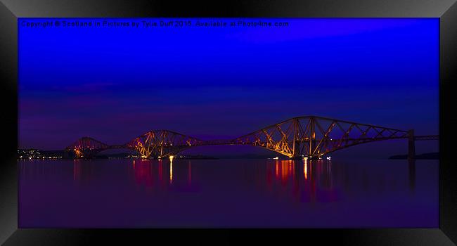  Forth Rail Bridge Scotland Framed Print by Tylie Duff Photo Art