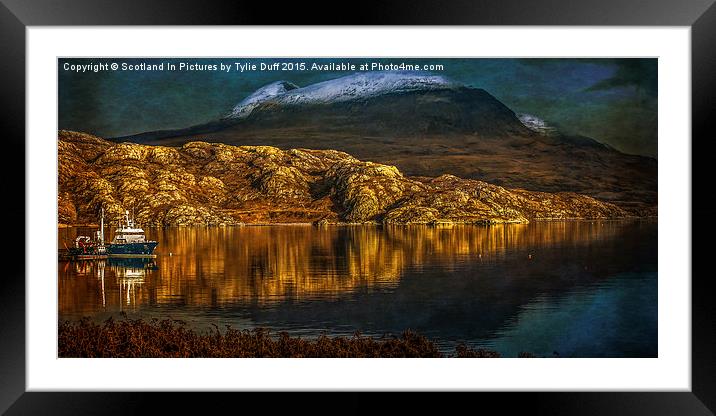  Moonlight on Loch Shieldaig Framed Mounted Print by Tylie Duff Photo Art