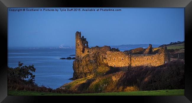  The Ruins of Dunure Castle Scotland Framed Print by Tylie Duff Photo Art