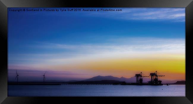   Sunset over The Clyde Framed Print by Tylie Duff Photo Art