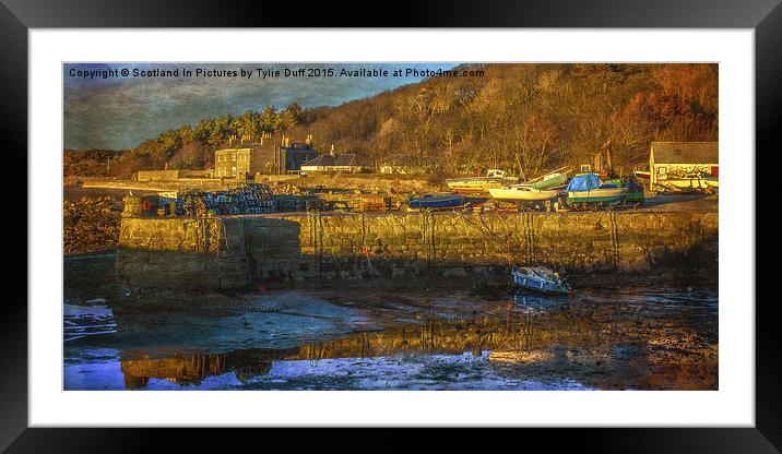  Dunure Harbour Framed Mounted Print by Tylie Duff Photo Art