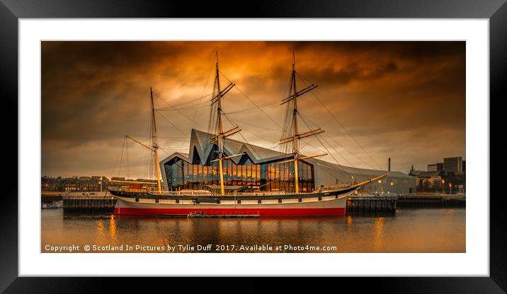 The Glenlee At Sunset Framed Mounted Print by Tylie Duff Photo Art