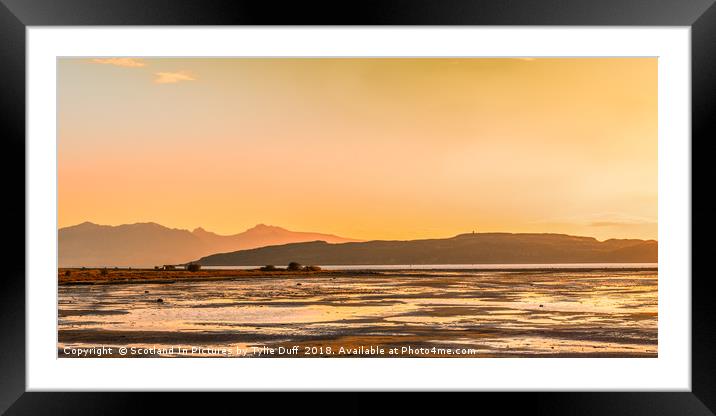 Hunterston Sunset Framed Mounted Print by Tylie Duff Photo Art