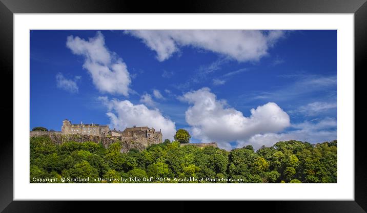 Stirling Castle Panorama Framed Mounted Print by Tylie Duff Photo Art
