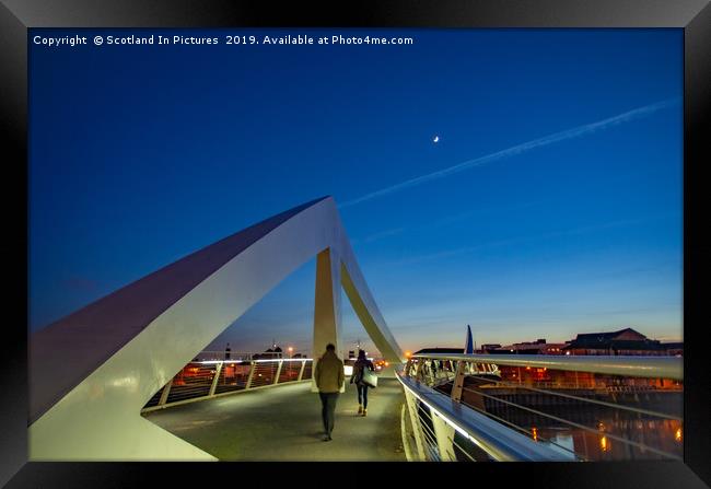 The Squiggly Bridge, Glasgow Framed Print by Tylie Duff Photo Art