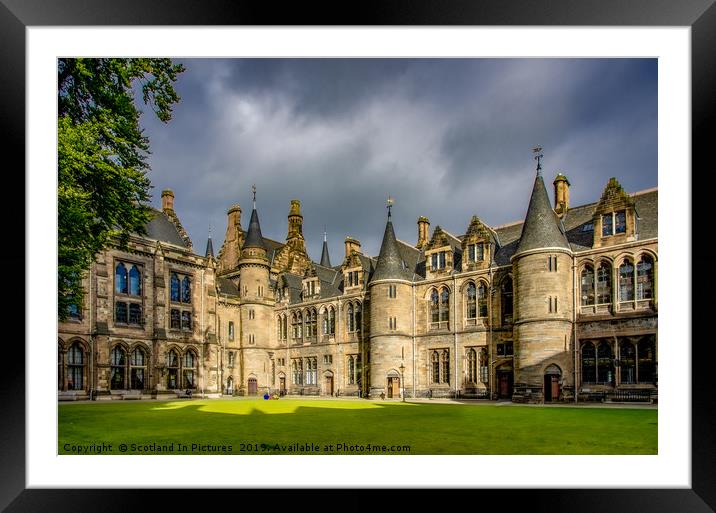 Storm Clouds Over Glasgow Uni Framed Mounted Print by Tylie Duff Photo Art