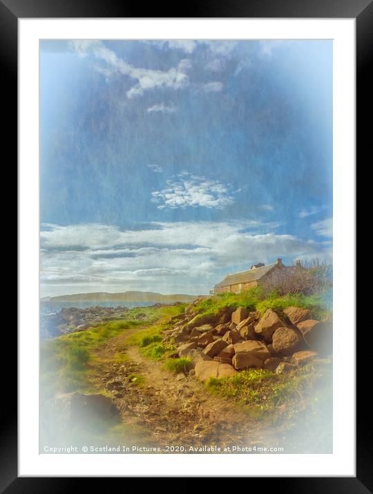 Cottage At Portencross Framed Mounted Print by Tylie Duff Photo Art