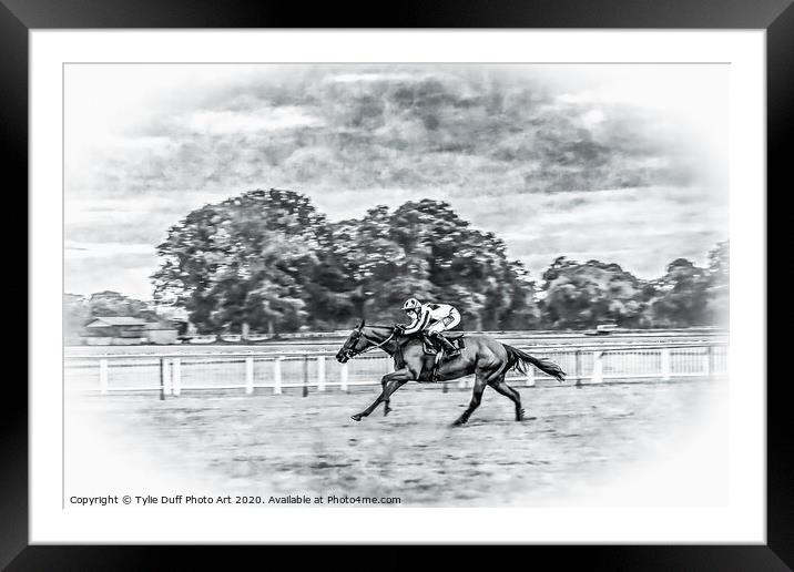 Perth Races In Scotland Framed Mounted Print by Tylie Duff Photo Art