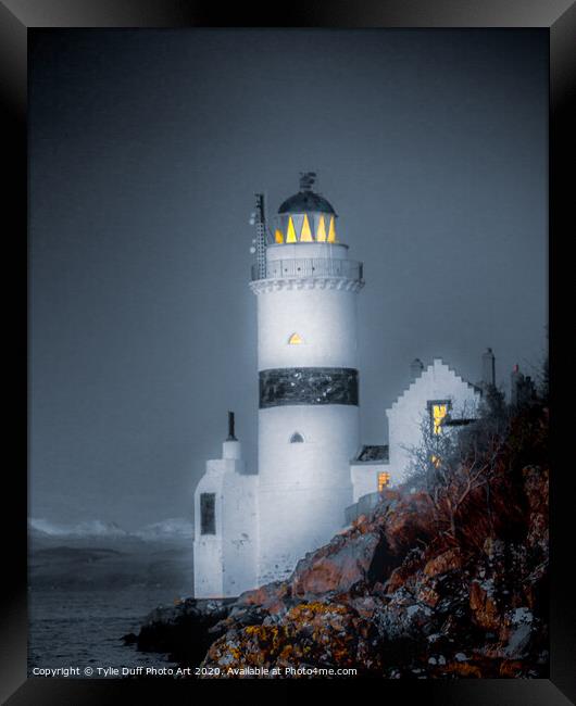 Cloch Lighthouse On The Clyde Framed Print by Tylie Duff Photo Art