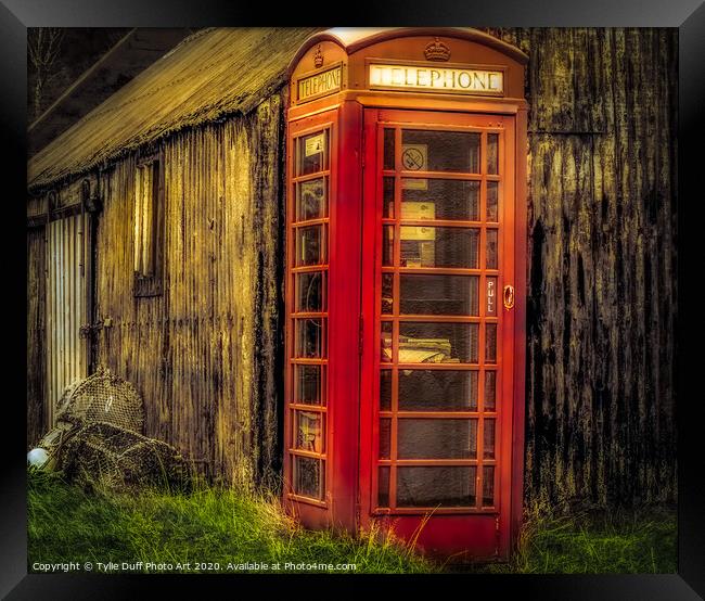 One of the Traditional Red Telehone Boxes In The H Framed Print by Tylie Duff Photo Art