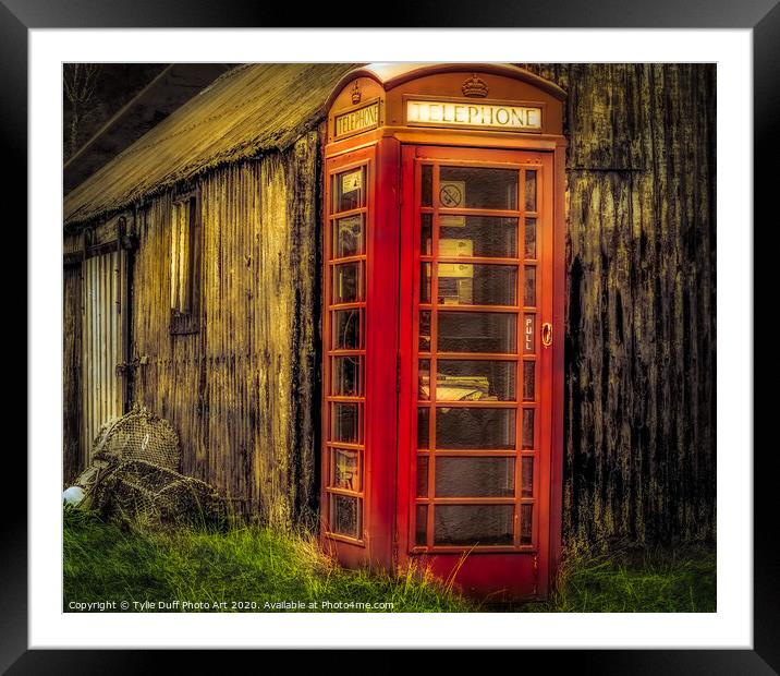One of the Traditional Red Telehone Boxes In The H Framed Mounted Print by Tylie Duff Photo Art