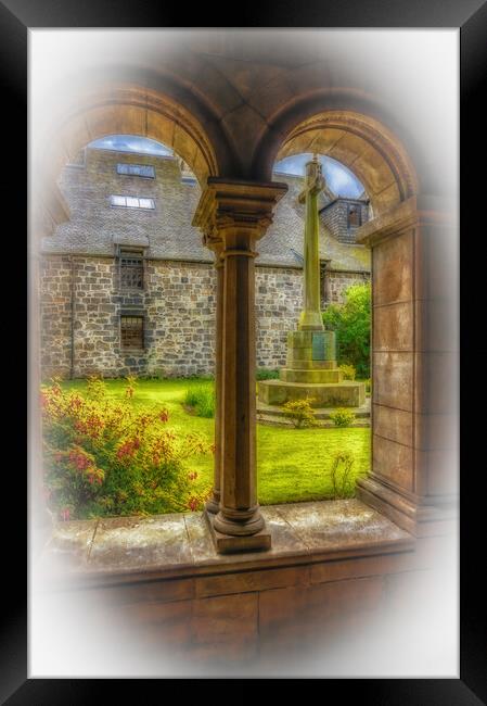 View From Cloisters At Paisley Abbey Framed Print by Tylie Duff Photo Art