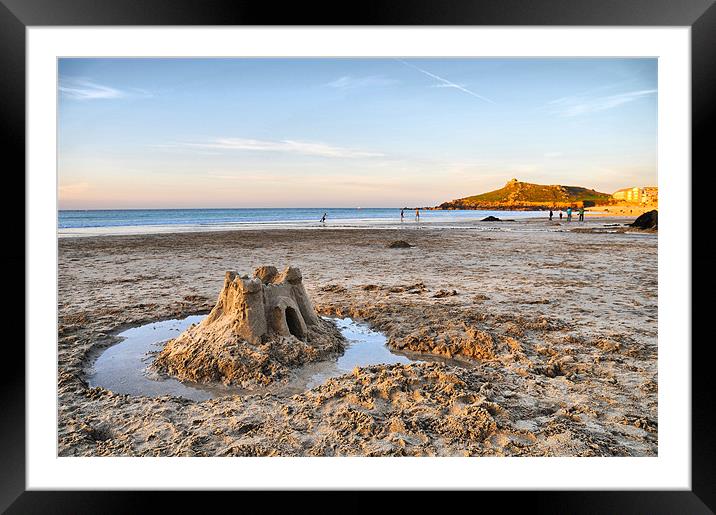 At the end of the day - St Ives, Cornwall Framed Mounted Print by Brian Pierce